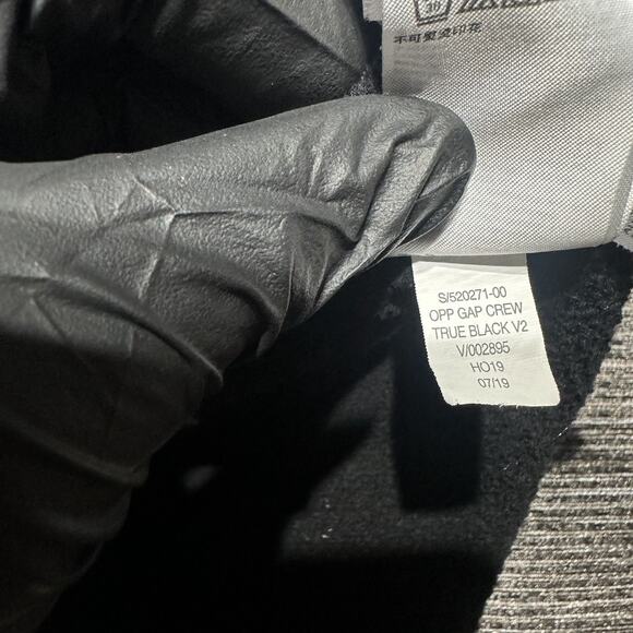 GAP Sweatshirt Men's M Black Long Sleeve Pullover - Picture 11 of 16